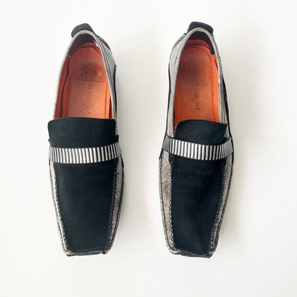 Vintage Robert Wayne Black Leather Suede Avant Garde Dress Shoes‎ Size 9 Men\'s main image 6
